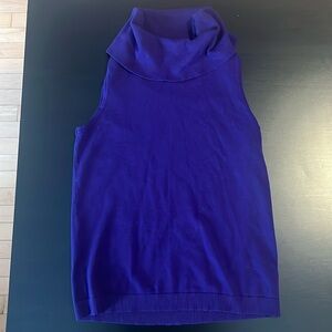 Laura tank top with turtle neck. Purple. XL